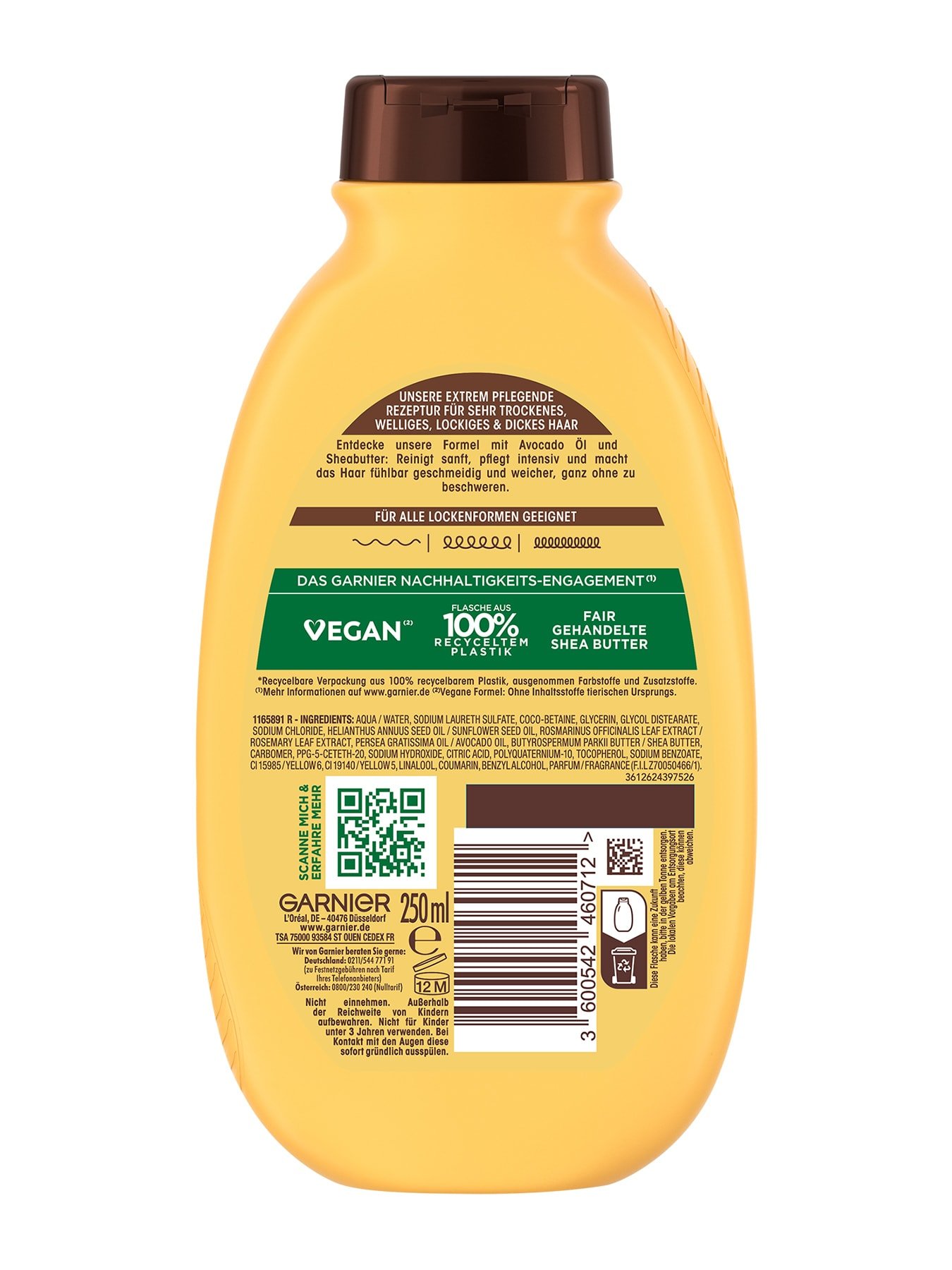 Produktabbildung Garnier Wahre Schätze Intensiv Nährendes Shampoo mit Avocado-Öl und Sheabutter